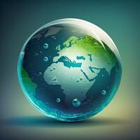 Save earth theme globe planet photo