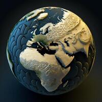 Save earth theme globe planet photo