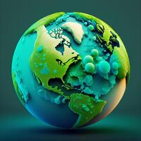 Save earth theme globe planet photo