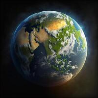 salvar tierra tema globo planeta ai generativo foto