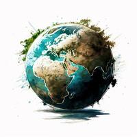 Earth globe Planet Save earth Go green photo