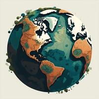 Earth globe Planet Save earth Go green photo