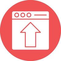Vector Design Webpage Upload Icon Style