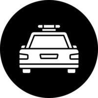 Police Car Vector Icon Style