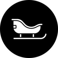 Sled Vector Icon Style