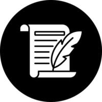 Ink And Quill Vector Icon Style