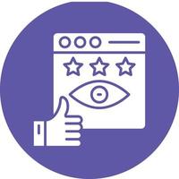 Vector Design Impression Rate Icon Style