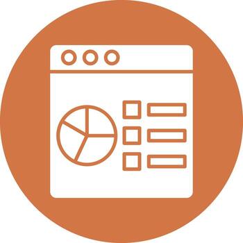 vector diseño datos análisis icono estilo