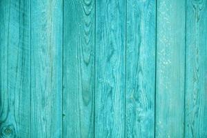 Wooden turquoise texture of boards closeup. photo