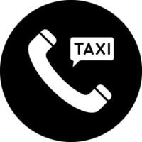 Call Taxi Vector Icon Style