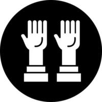 Hands Up Vector Icon Style