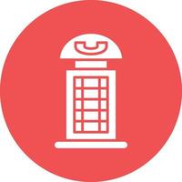 Vector Design Phone Booth Icon Style