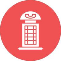 Vector Design Phone Booth Icon Style