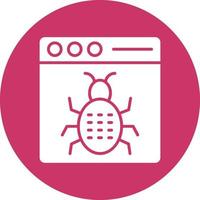 Vector Design Bug Icon Style