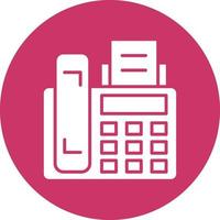 Vector Design Fax Machine Icon Style