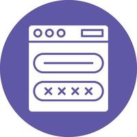 Vector Design Login Icon Style