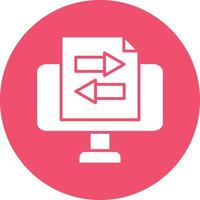 Vector Design Online File Transfer Icon Style