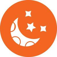 Vector Design Crescent Moon Icon Style