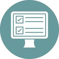 Vector Design Online Survey Icon Style