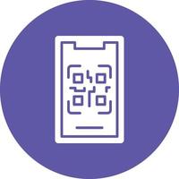 Vector Design Mobile Qr Code Icon Style
