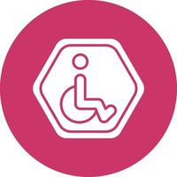 Vector Design Disabled Icon Style