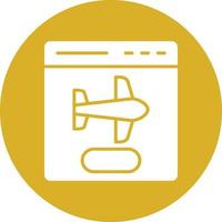 Vector Design Flight Booking Icon Style