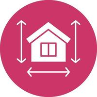 Vector Design House Measurement Icon Style