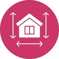 Vector Design House Measurement Icon Style