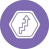 Vector Design Zig Zag Road Icon Style