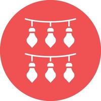 Vector Design New Year Lights Icon Style