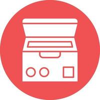 Vector Design Deep Freezer Icon Style