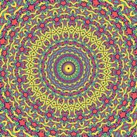 A colorful background with a pattern of mandalas vector