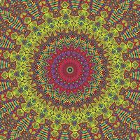 A colorful mandala with a pattern  Background of colors vector
