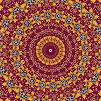 A colorful background with a pattern of flowers and leaves. vector