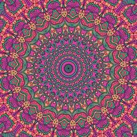 Background with a pink mandala pattern background vector