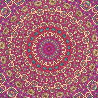 A colorful kaleidoscope Pattern of pink and green colors. vector