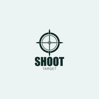 shoot target brand insignia simple design vector