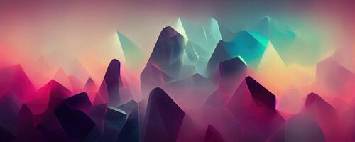 Colorful glossy luminous stones abstract chromatic background. photo