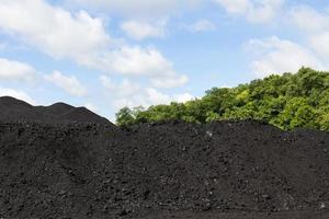 Stockpile of coal photo