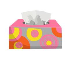 Handkerchiefs, Nasal wipes for a cold. Runny nose and snot. vector
