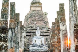 Old oriental statue photo