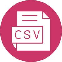Vector Design CSV Icon Style