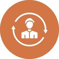 Vector Design Returning Visitor Icon Style