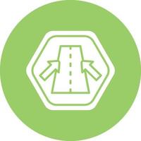 Vector Design Keep In Lane Icon Style