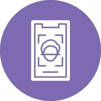 Vector Design Mobile Face Scan Icon Style