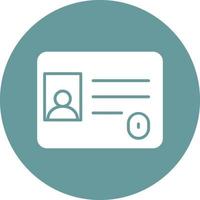 Vector Design Identification Card Icon Style