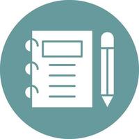 Vector Design Notebook Icon Style