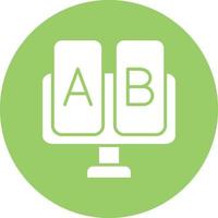 Vector Design AB Testing Icon Style