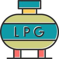 Liquefied Petroleum Gas Vector Icon