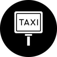 Taxi señal vector icono estilo